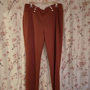 Elegant Brown Women's Pants
